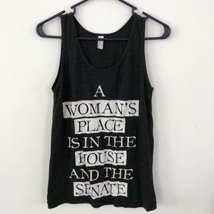 American Apparel A Woman’s Place Tank Top